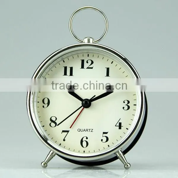 Table Top Mini Classic Bright Green Metal Alarm Clock photo-2