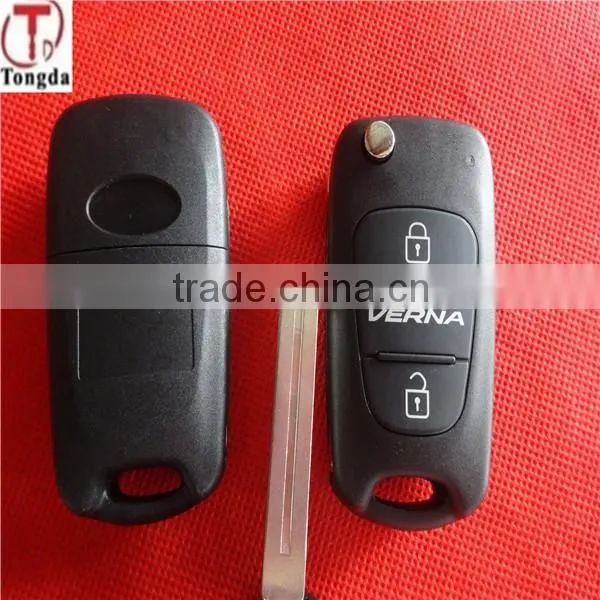 Tongda Hot Sale 4 Button Flip Key Fob Key Blank /key Shell for Hyundai K3 Elantra Forte photo-3