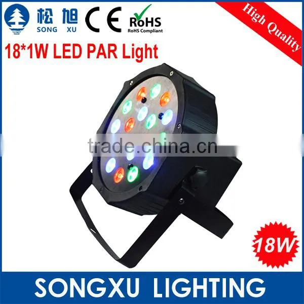 18*1w Flat Par Lighting Professional Rgb dj Led Light for Disco Home Party photo-5