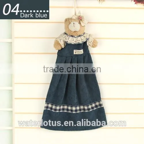 Cute Animal Decorative Hand Towel With Lace, Girl Dress Microfiber Hand Towel photo-5