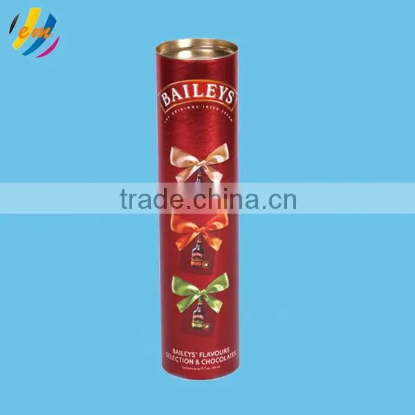 Custom Design Round Cardboard Boxes for Wine Bottles