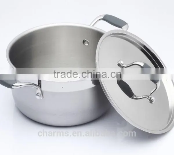 Stainless Steel Cooking Pan With Compound Bottom&Stainless Steel Cookware&Stainless Steel Soup Pot With Cover/Induction Pot photo-6