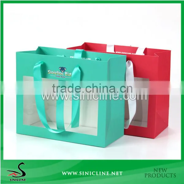Sinicline Design Printed Paper Kids Bag With Window photo-6