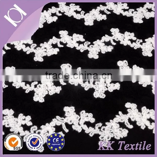 New Item 100% Polyester Knitting Wool Wave Pattern Fabric for Dress photo-3
