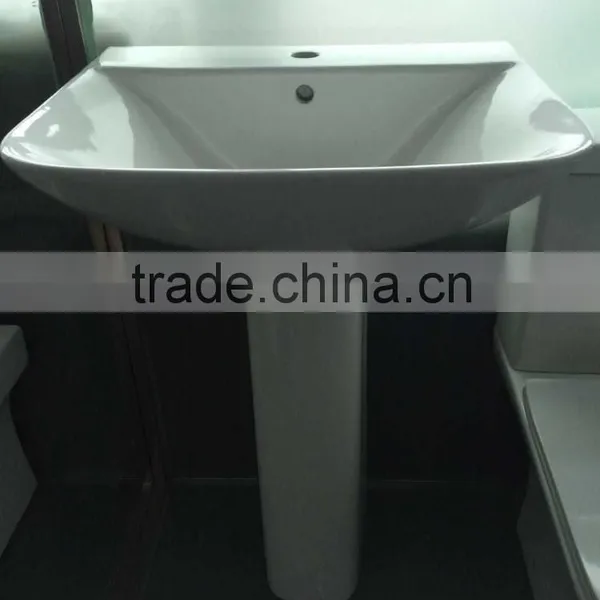 FH600 Washbasin With Full Pedetal Sanitary Ware Ceramics Bathroom Design photo-3