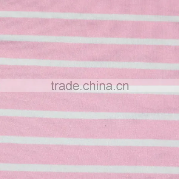 Women's Clothing High Quality t Shirt 95 Cotton 5 Spandex Stripe Fabric photo-2