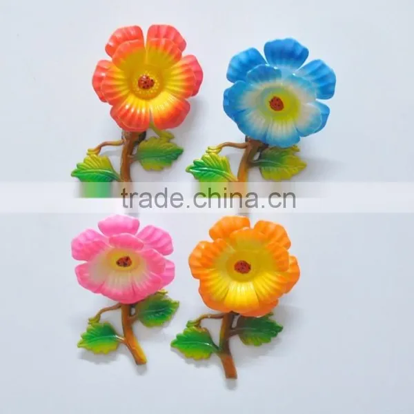 5 Inch Plastic Peony Flowers Refrigerator Magnet photo-3