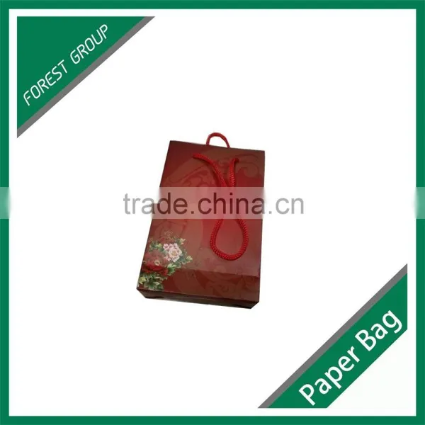 FLEXO PRINTING BROWN KRAFT PAPER SHOPPING BAG WITH HANDLE photo-3