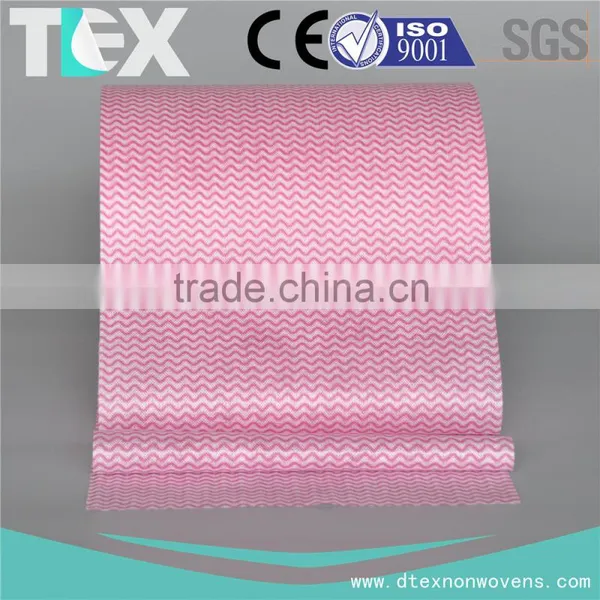 [D-TEX] Waveline Printed Spunlace Nonwoven Jumbo Rolls for Household Cleaning Wipes photo-4