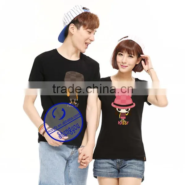 Fashion Design Printed Love Couple t Shirts for Women and Men photo-2