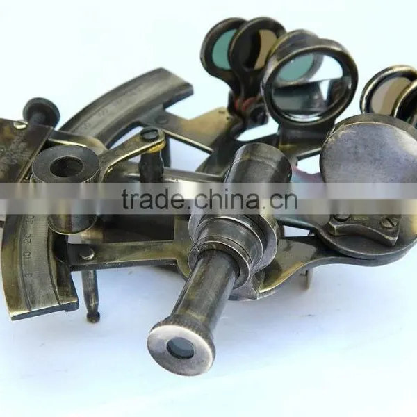 Antique Nautical Brass Vintage Sextant- Promotional Gift Sextant 1037 photo-4