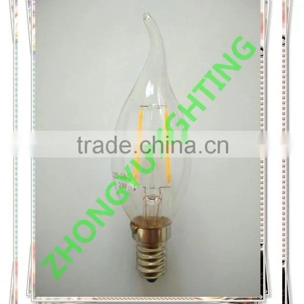 High Quality CE UL C32/C35 Flame Tip Candle LED Filament Bulb With Many Watts for Choice photo-4