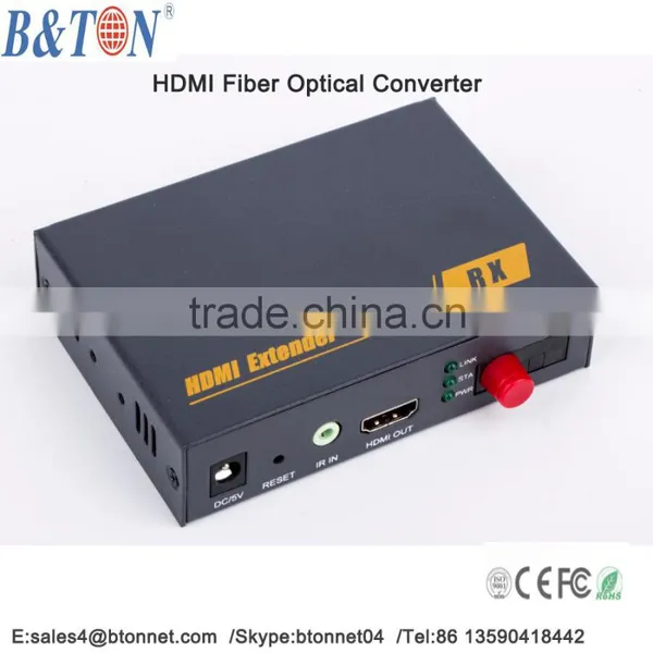 HOT Selling!!!1080P 4K HDMI Video/Audio To Fiber Optic Converter, Single Mode for 20km, FC Connector photo-2
