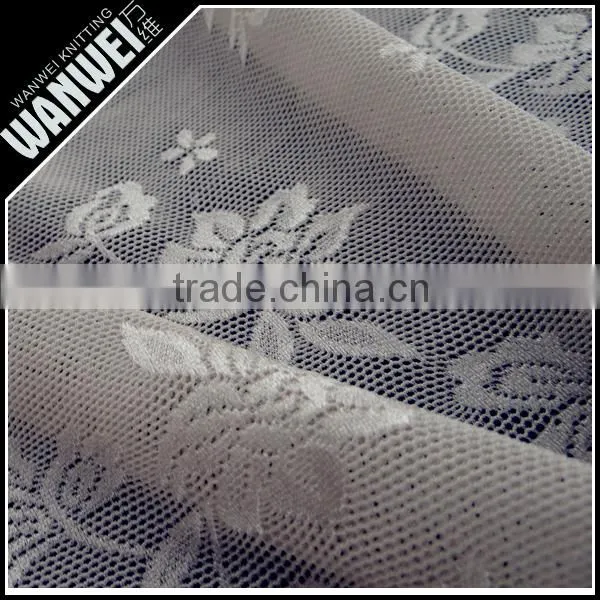 New Manufactur Mading Navy Gray Elastic Bright Nylon Spandex Hollow Lace Fabric for Spring and Summer Dress 4231