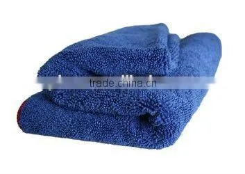 Blue 100% Cotton Terry Velour Towel