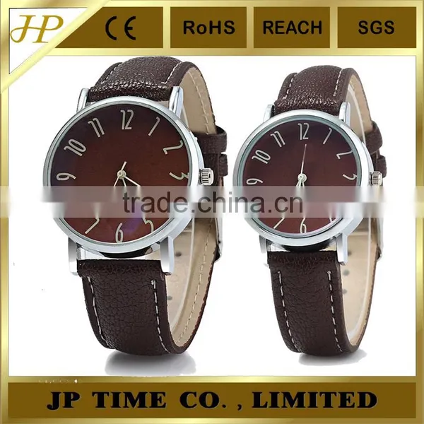 Business Quartz Leather Band Alloy Case New Couple Lover Wrist Watch photo-6