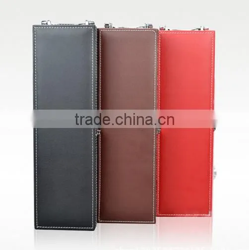 Elegant Leather Single Wine Glass Box photo-4