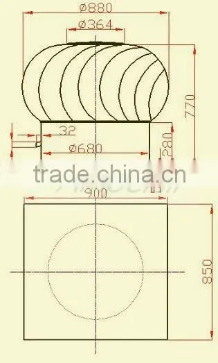 Industrail Heat Recovery Turbine Roof Vent photo-2