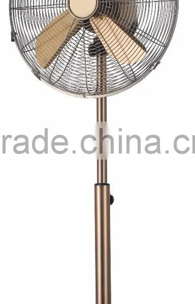 Retro Style TUV CE CB Certified 40cm Metal Fan Copper Color FS-40M-COPPER
