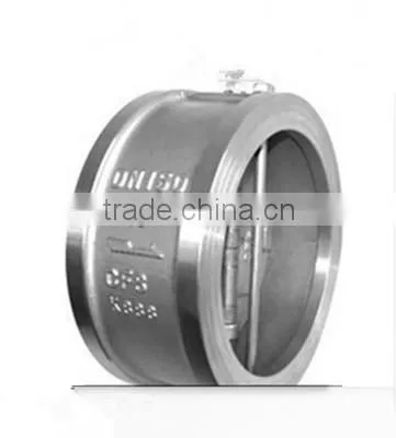 WCB/CF8/CF8M/CF3/CF3M Wafer Type Dual Plate/Double Disc Swing Check Valve