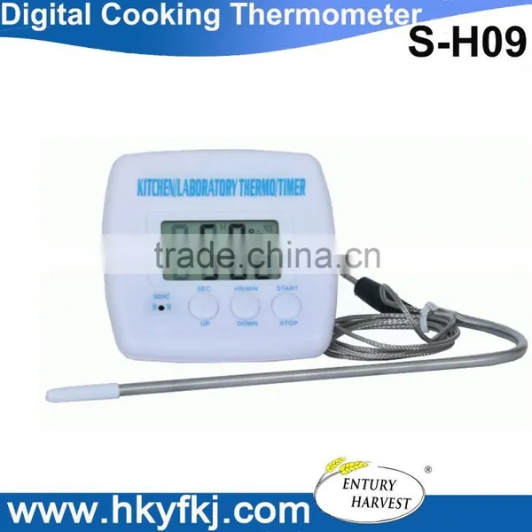 multi function bbq thermometer, digital kitchen laboratory thermometer timer