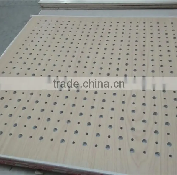 Round Cross Hole Perforated Gypsum Board Tile