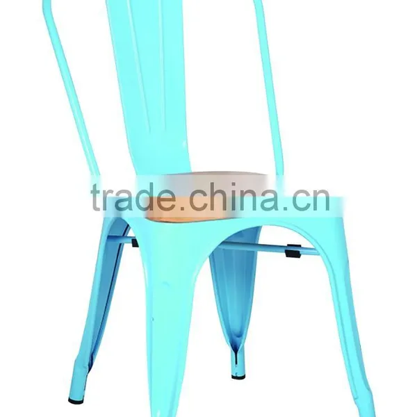 Vintage Metal Dinning Chairs/bar Chairs With Timber Cushion
