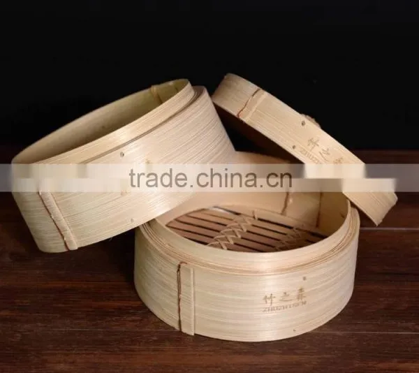 Top Grade Handmade Cooking Utensils Hot Stamped Kitchenware Bamboo Steamer photo-4