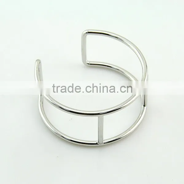 China New Silver Jewelry Bar Setting Bracelet Wide Silver Bracelet for Women photo-5