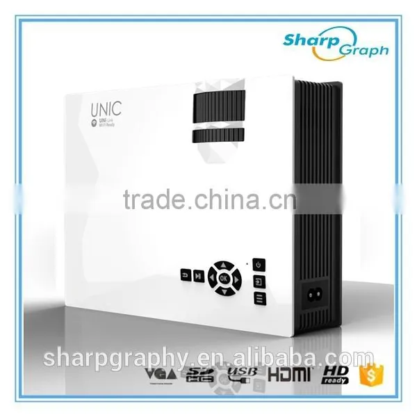 2016 China UNIC Miracast Full HD LED Wifi Projector UC46 Mobile Phone Home Theater Projectors photo-4