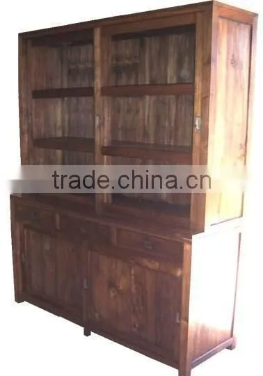Lawyer Cabinet 4 Bevel Glass Doors