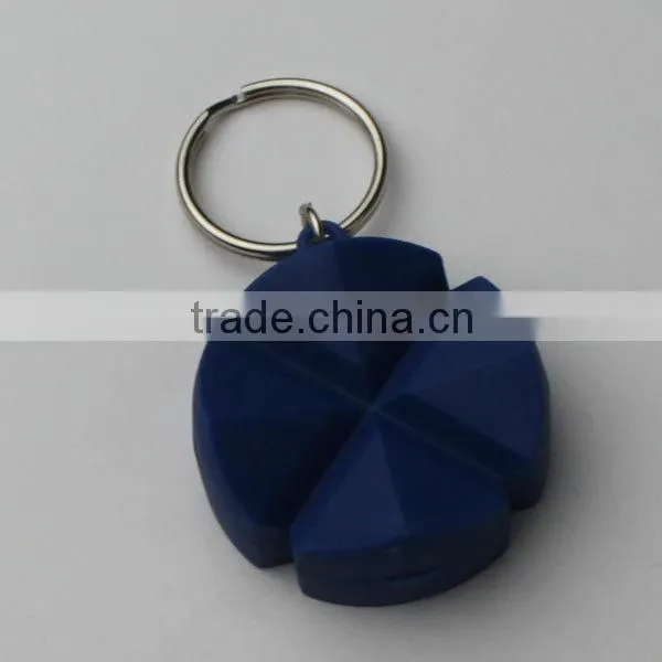 Cross Shaped 4 Compartments Pill Box With Key Chain, Pill Box Keyring photo-3