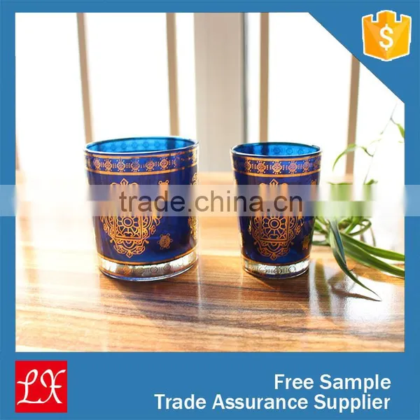 Decal Copper Glass Candle Cup Candle Holder photo-2