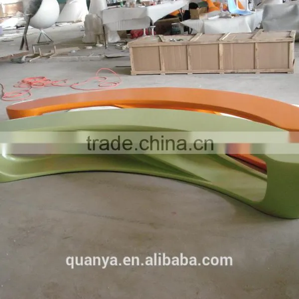 Patio Benche Modern Design Outdoor Fiberglass Furniture for Sale Fiberglass Long Benches