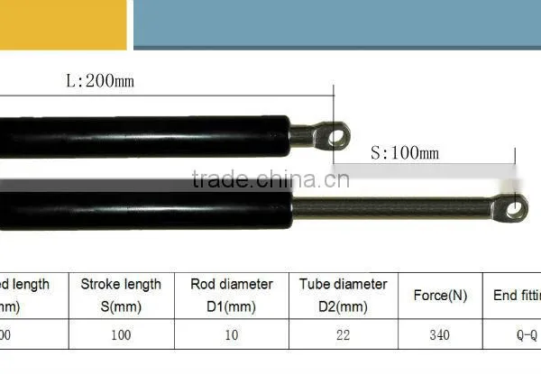 Traction Spring Pulling Gas Spring LQ10/22-100-200(Q-Q)340 photo-5