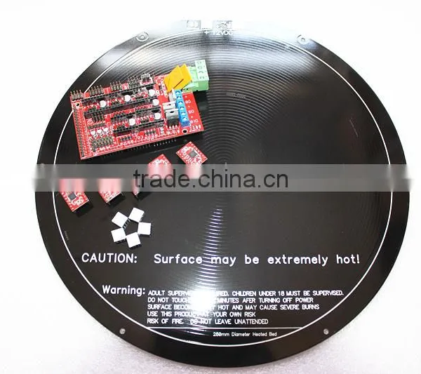 the Newest Products 3d Printer Delta Mega2560 5x A4988 Round PCB Heated Bed LCD 2004 Kit 3d Printer Reprap photo-2