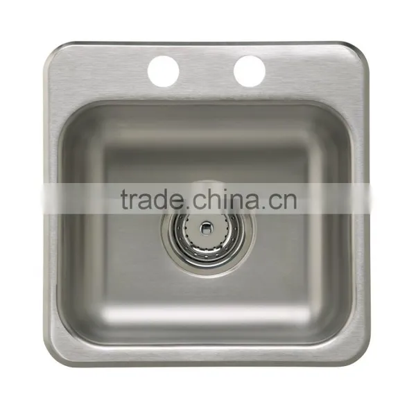 NSF Approval Stainless Steel One Tub Drop In Kitchen Sink photo-3