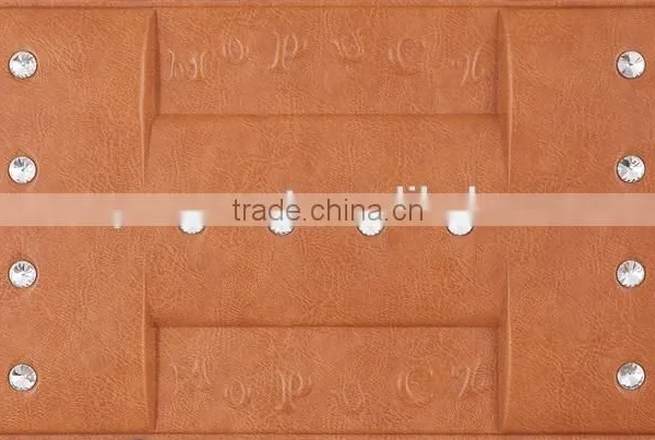 2016 New Dustproof Concrete Leather Wall Tile/ Wallpapers/Hot Sale Leather 3d TV Wall Panel With Decorative Leather
