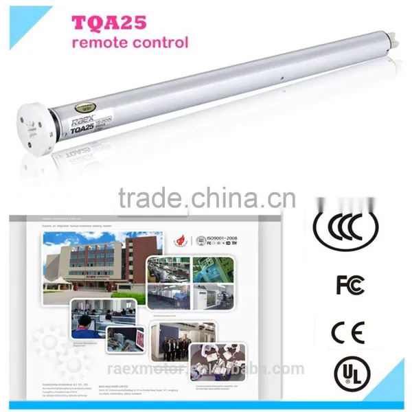 Roller Blind Motor 25mm Tubular Motor With Remote Control