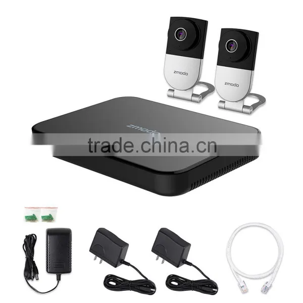 Zmodo 4 Channel 720P Wireless Mini NVR Kit With 2 WiFi IP Cameras