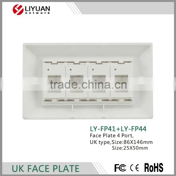 LY-FP41 High Quality VGA/HDMI Face Plate/wall Socket/RJ45 Connector 25X50mm photo-4