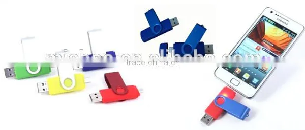 Swivel Otg Usb Pen Drive, Wholesale Otg Usb Stick, Popular 2 in 1 Usb Flash Drive (support Support Smart Phone and Tablet PC) photo-5