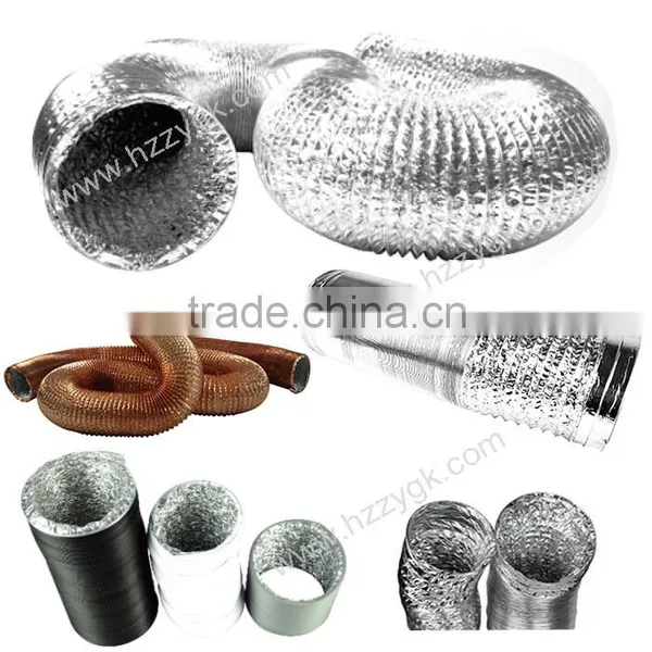 Fire Resistant Insulated Aluminum Foil Flexible Air Ventilation Duct / Flexible Heat Resistant Duct Hose photo-6