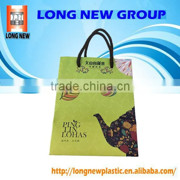 Elegant Fancy Paper Shopping Bag With Custom Printed Logo/Design photo-2