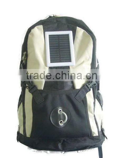 Solar Backpack/solar Energy Backpack, Engery Supply for Mobile Phone, PDA, MP3/MP4, Suitable for Outdoors Activities(OEM/ODM)