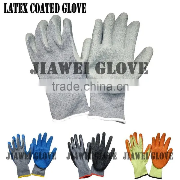 Premium Gray Latex Palm Coated Glove/Guantes