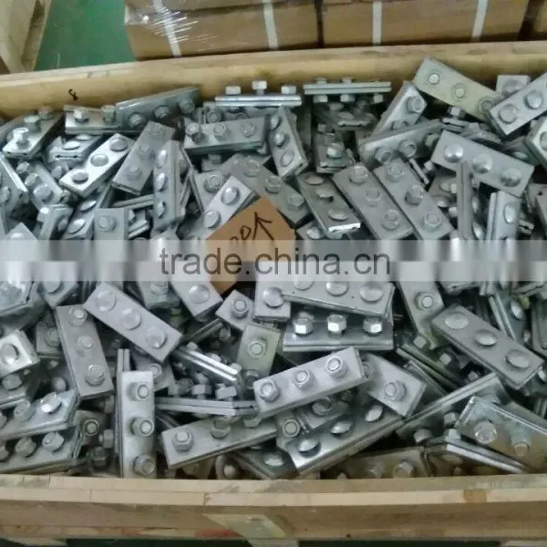 Suspension Clamp With 3 Bolts / Electric Galvanized Steel Cable Clamp photo-4