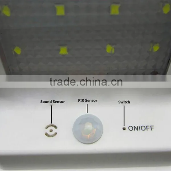 20 Led Panel Texture Lampshade 1800mah Ni-MH Battery Replacement PIR Sensor + Light Control Solar Garden Light photo-3