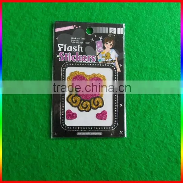 Bowknot Pattern Glitter Powder Stickers photo-4