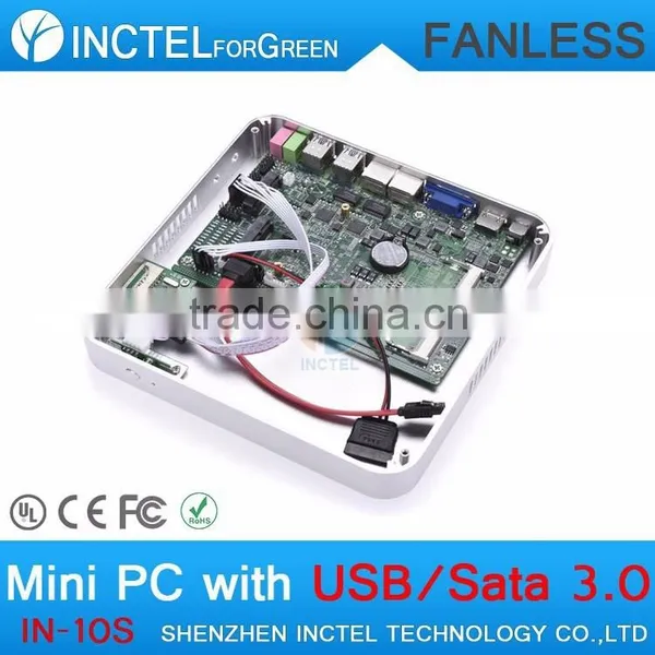 Fanless Tiny PC With Intel Celeron 1037U Dual Core 1.8GHz Computador HM76 2G RAM 160G HDD POS System photo-5